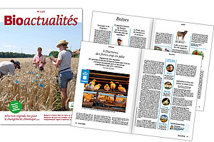 Plusieurs pages d'un numéro du magazine Bioactualités.